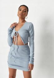 Missguided Kék Csíkos Szoknya És Top Szett (42-es méret) (588497)