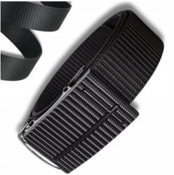 EdiBazzar Öv fekete férfi nadrághoz erős, hosszú automata csat (Pasek czarny męski automatyczna klamra)