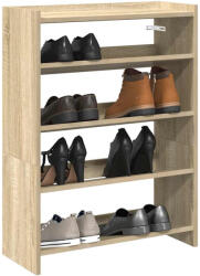 vidaXL sonoma tölgy színű szerelt fa cipőtartó 60x25x81 cm (859880)
