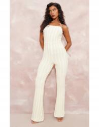 Prettylittlething Ekrü Cipzáras Overál (40) (565723)