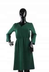 ICHI Zöld V-nyakú Ruha, Size S, poliészter, 3/4-es ujjú (373224)