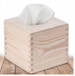 Bartu Zsebkendőtartó Tároló doboz Fa törlőkendő rendszerező Decoupage (PD31)