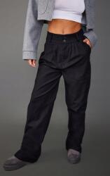 Prettylittlething Fekete Klasszikus Nadrág Magas Derekú Sima Zsebek Prettylittlething 32