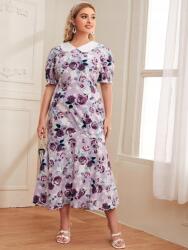 Shein LC95208 Shein Ruha Virágmintás Gallérral (30) 44