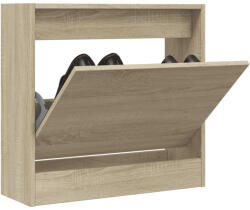 vidaXL sonoma tölgy színű szerelt fa cipőszekrény 60 x 21 x 57 cm (839884)