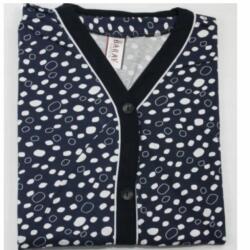 Háztartási ruha rövid ujjú fürdőköpeny gombok Nagy plus size 6XL (100 wzór 20)