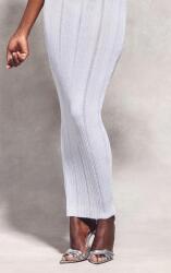 Prettylittlething CC14121 Maxi Kötött Szoknya Fehér Prettylittlething (11) L