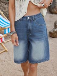 Shein Kék Farmer Rövidnadrág (30) (587044)