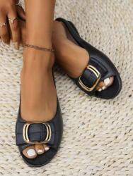 Shein Flip-flop Félcipő Fekete 38/39__38-39 (5900446012306)