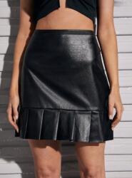Shein Mini Szoknya Fekete Cipzáras Basic 34 Xs