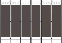 vidaXL antracitszürke 6 paneles paraván 240 x 180 cm (320713)