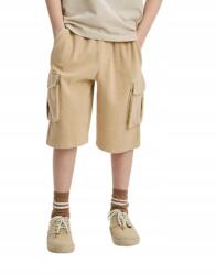 Reserved Fiú harci nadrág, bézs, 100% pamut, Size 158, zsebekkel