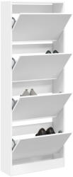 vidaXL fehér szerelt fa cipőszekrény 60 x 21 x 163, 5 cm (839903)