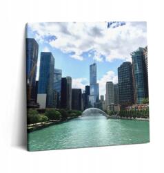 Wallfluent Canvas Falikép Előszobába Művészi Felhőkarcolók 60x60 cm (010030010270000075659)