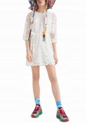 Desigual Krémszínű Ruha, Size L, mini, övvel (22SWVW80_1000)