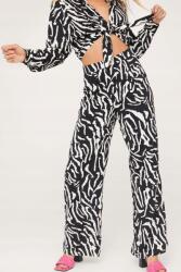 Nasty Gal Mintás Női Nadrág, Size S, 100% poliészter