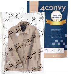 4CONVY Függő vákuumzsák ruhaakasztóval kabát 70x100 5ruha (vacuumbag_hang_70x100)