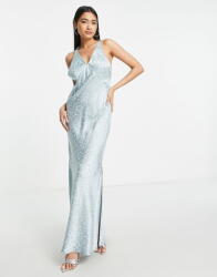  Top Szatén Maxi Mintás Ruha (42) (530372)