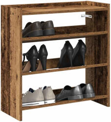 vidaXL antik fa szerelt fa cipőtartó 60x25x62 cm (859894)