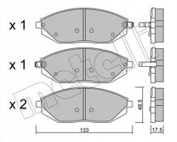 Metelli Fékbetét Chevrolet Spark 10- 22-0908-0/MET
