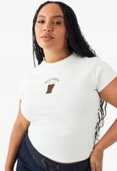 Boohoo Fehér Klasszikus Sima Rövid Ujjú Póló Nyomott Mintával Boohoo 44