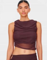 Prettylittlething Barna Hálós Rövid Crop Top Aszimmetrikus Prettylittlething 34