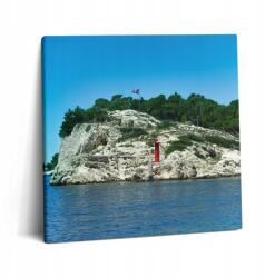 Wallfluent Fotó Falikép Vászon Kilátó Split Horvátország 60x60 cm (010030010270000076018)