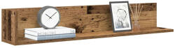 vidaXL 2 db antik fa színű szerelt fa fali polc 100x16, 5x16, 5 cm (860047)