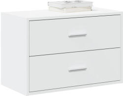 vidaXL fehér szerelt fa szekrény 2 fiókkal 60 x 31 x 40 cm (858821)