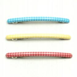 Kockás hajcsatok hajgumik 3 db (0196-46)