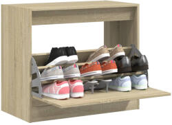 vidaXL sonoma tölgy színű szerelt fa cipőszekrény 80x42x69 cm (840003)