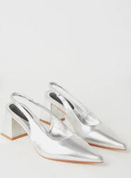  Cipő Ezüst Metál Nyitott Sarok Sarokkal Givana 37-ES (baa10099)
