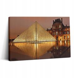 Wallfluent Vászonkép Nappaliba Dekoratív Louvre Múzeum Párizsban 30x20 cm (010030010150000075482)