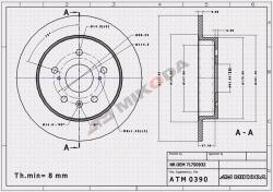 ATM Mikoda Ham. tyl Tárcsa Suzuki 0390/ATM