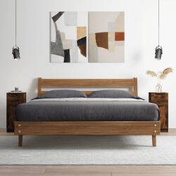 vidaXL füstös tölgyszínű szerelt fa tálalószekrény 30 x 30 x 70 cm (817000)