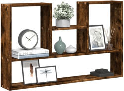 vidaXL füstös tölgy színű szerelt fa fali polc 99 x 15 x 60 cm (853240)