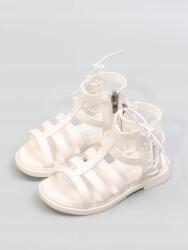 Shein Fehér Gladiátor Szandál, Size 26, cipzáras