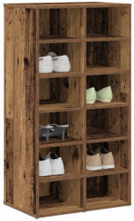 vidaXL antik fa szerelt fa cipőtartó 54x34x100, 5 cm (855836)