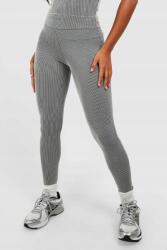 Boohoo FC51210 Boohoo Bordázott Magas Derekú Leggings