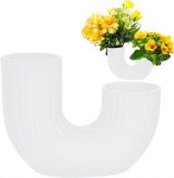  Modern Minimalista Törhetetlen Váza, Literes, Fehér 10 CM (WAZ000014-W)