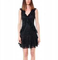 GUESS Fekete Csipke Ruha (M) (395984)