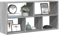 vidaXL szürke sonoma színű szerelt fa fali polc 100 x 25 x 50 cm (853277)