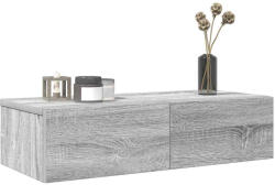 vidaXL Falipolc fiókokkal szürke sonoma 60x26, 5x15 cm műszaki fa (859973)