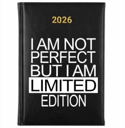 FunnyCase Könyvnaptár 2026 I Am Limited Edition Fekete Ajándék Tervező (Kalendarz Czarny I AM LIMITED EDITION)