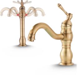 Ari Mosdó Csaptelep Álló Pultra Szerelhető Fürdőszoba Csaptelep Retro Sárgaréz Arany (Bateria umywalkowa 01)