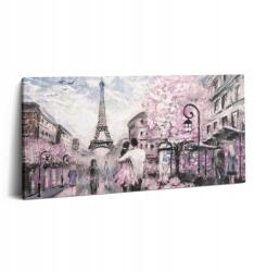 Wallfluent Fotó Vászonkép Canvas Inspiráló Stúdió Párizs és az Eiffel-torony 100x50 cm (010030010010000014676)