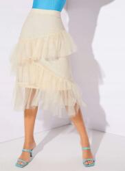 Shein Női MIDI Szoknya Bézs 34 Xs Eda