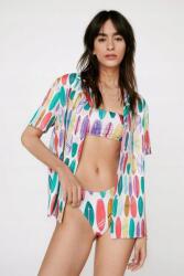 Nasty Gal Mintás Bikini Fürdő Ing (34) (472181)