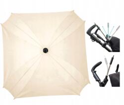 Skyline Esernyő babakocsihoz krémszínű szögletes napellenző 62cm szűrőUV50 Pl (PO006s4)