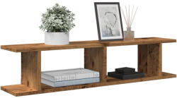 vidaXL 2 db antik fa színű szerelt fa fali polc 90 x 18 x 20 cm (856600)